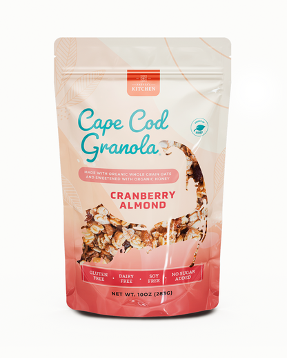 Cape Cod Granola Cranberry Almond - Healthy granola sweetened only with organic honey